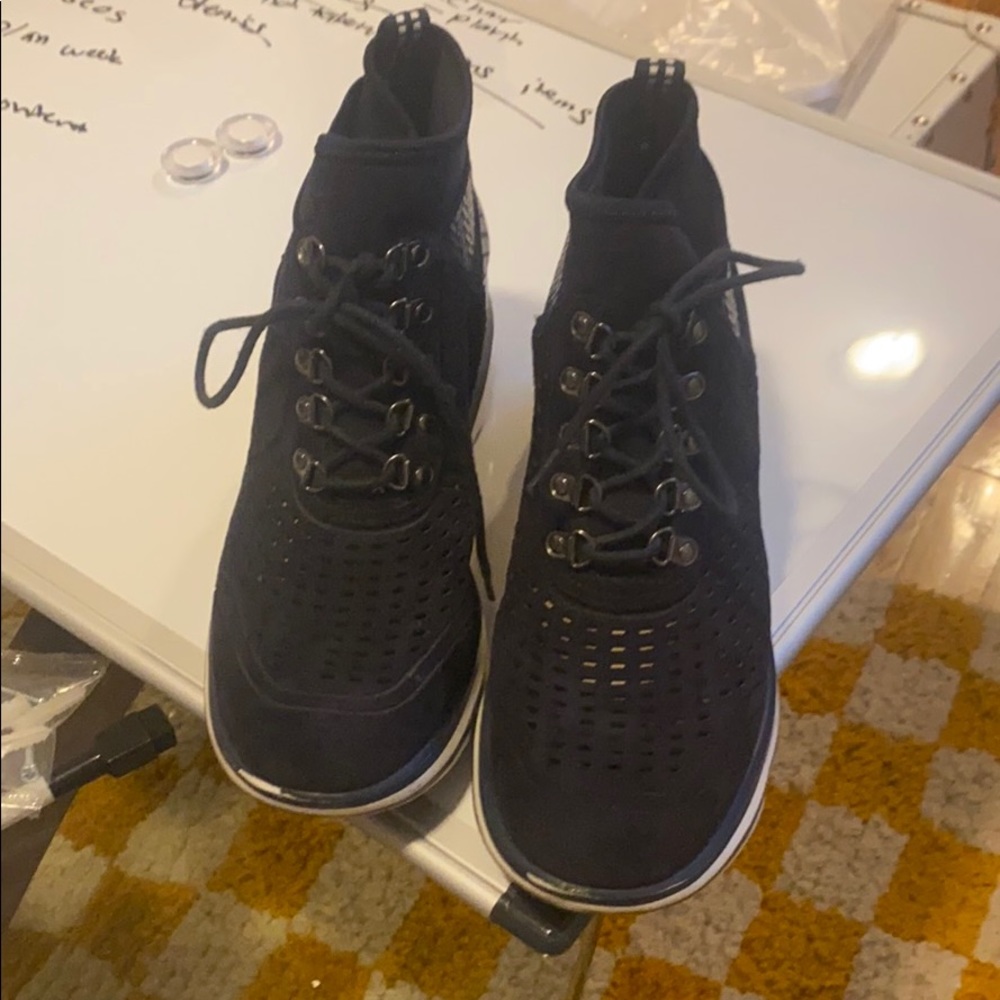 Jambi wedge lace up sneakers